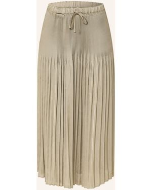 Opus Plisseerock RIBANE FRENCH aus Satin - Natur