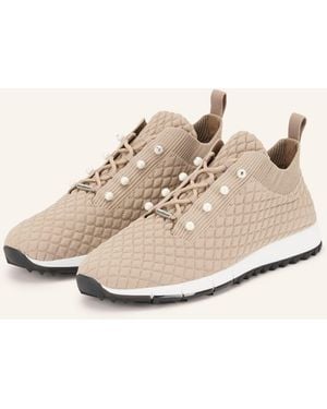 Jimmy Choo Sneaker VELES mit Schmuckperlen - Natur
