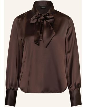 S.oliver Schluppenbluse aus Satin - Braun