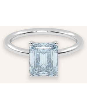 VEYNOU Ring SORA aus 14kt. Weißgold und 2.00ct. Lab-Grown Aquamarin - Blau