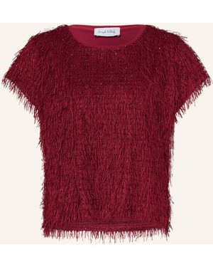 Joseph Ribkoff T-Shirt mit Glitzergarn - Rot