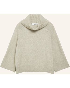 Comma, Rollkragenpullover mit 3/4-Arm - Natur