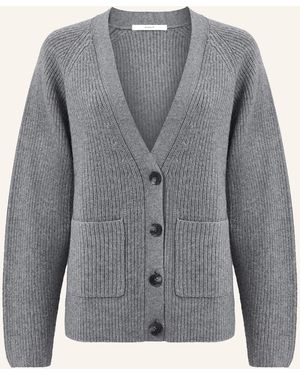 PINXIT Strickcardigan MIT KASCHMIR - Grau
