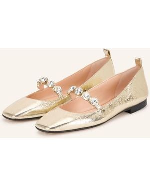 PROSPERINE® Mary-Jane-Ballerinas mit Schmucksteinen - Natur
