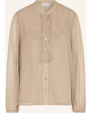 Hemisphere Bluse mit Rüschen - Natur