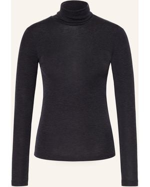 Rohe Rollkragenpullover - Blau