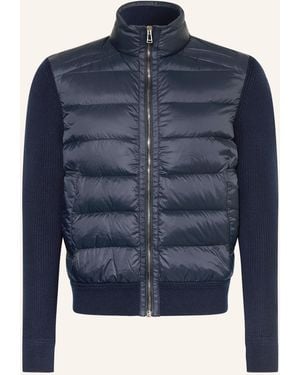 Belstaff Lightweight-Daunenjacke COMPOUND im Materialmix - Blau