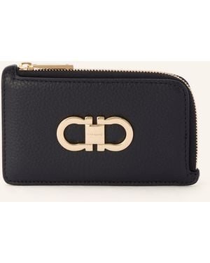 Ferragamo Kartenetui DOUBLE GANCIO - Blau