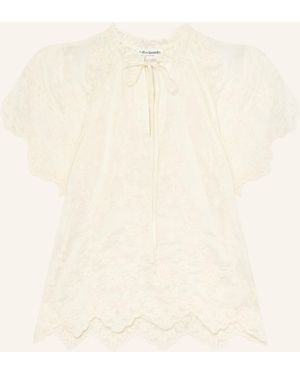Lolly's Laundry Blusenshirt KALILL mit Rüschen - Natur