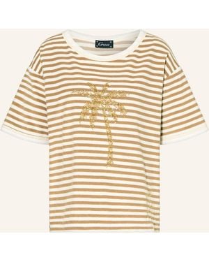 Grace T-Shirt aus Frottee mit Pailletten - Natur
