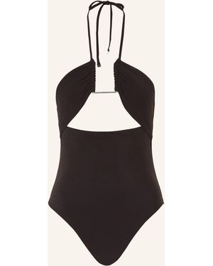 Calvin Klein Neckholder-Badeanzug - Schwarz