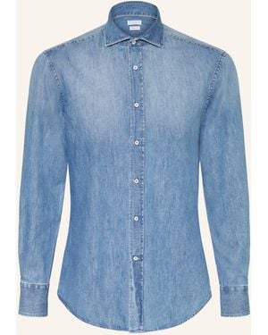 Brunello Cucinelli Jeanshemd Slim Fit - Blau