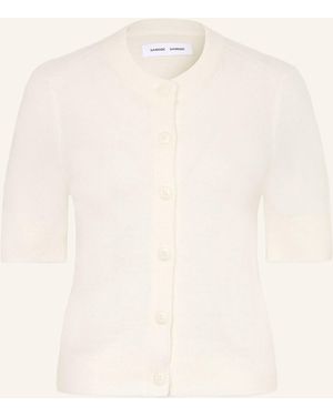 Samsøe & Samsøe Strickjacke SANOURA mit Merinowolle und Alpaka - Natur