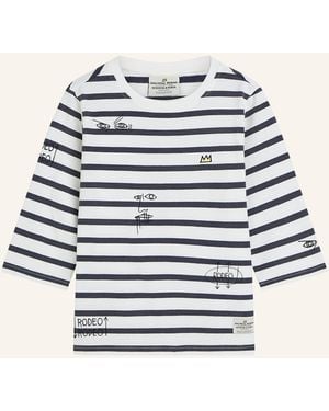 Scotch & Soda Shirt mit 3/4-Arm - Weiß