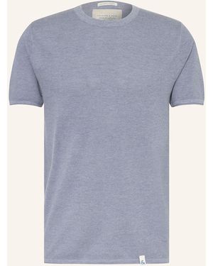 COLOURS & SONS Piqué-Shirt - Blau