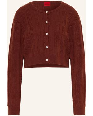 HUGO Strickjacke SIEMELLA - Rot