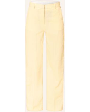 SELECTED Marlenehose mit Leinen - Natur