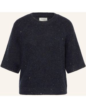 Part Two Pullover URESAPW mit 3/4-Arm und Pailletten - Blau