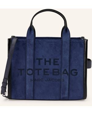 Marc Jacobs Shopper THE SUEDE MEDIUM TOTE BAG - Blau