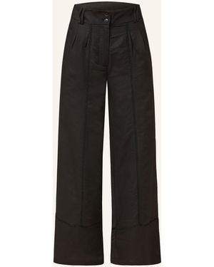 Phase Eight Marlenehose AYSE mit Leinen - Schwarz