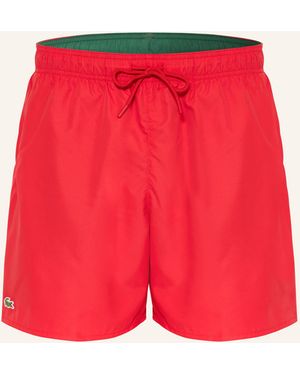 Lacoste Badeshorts - Rot