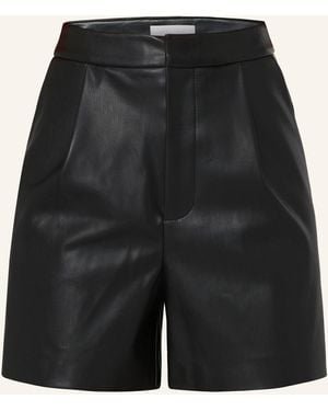Rich & Royal Shorts in Lederoptik - Schwarz