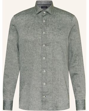 OLYMP SIGNATURE Leinenhemd Tailored Fit - Grau