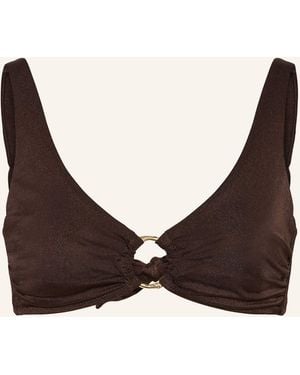 Heidi Klein Bügel-Bikini-Top COCO PALM - Braun