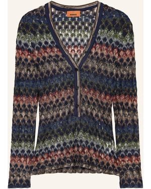 Missoni Strickbluse mit Glitzergarn - Schwarz