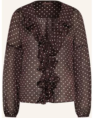 Guess Bluse EMY mit Volants - Braun