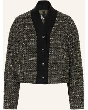Riani Kastenjacke aus Bouclé mit Glitzergarn - Schwarz
