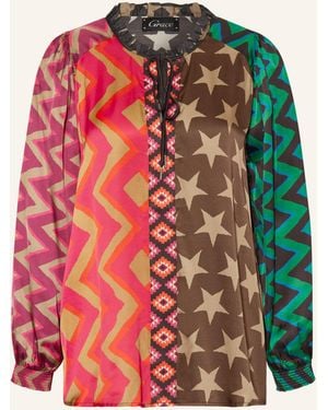 Grace Blusenshirt aus Satin - Rot