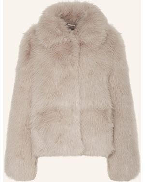Grace Kunstpelz-Jacke - Natur