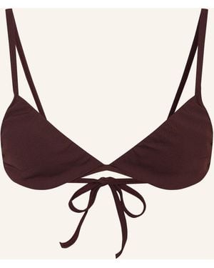 MYMARINI Triangel-Bikini-Top TRIANGLE TOP APPAREL - Braun