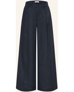 SELECTED Marlenehose mit Leinen - Blau