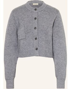 Almada Label Cropped-Strickjacke ZOZO mit Cashmere - Grau