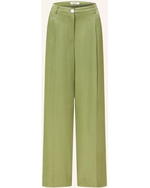 Beaumont Organic Marlenehose JAMES aus Satin - Grün