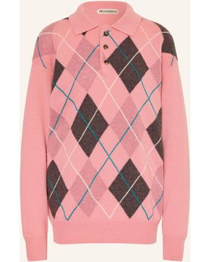 JW Anderson Strick-Poloshirt - Pink