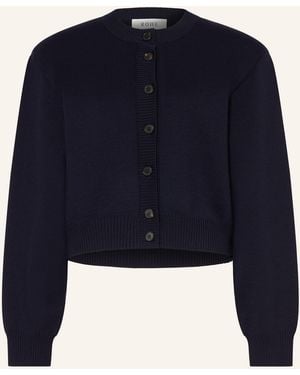 Rohe Strickjacke - Blau
