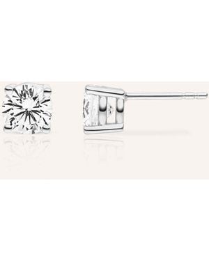 VEYNOU Ohrstecker ELLA aus 14kt. Weißgold und 0,30ct. Diamanten - Natur