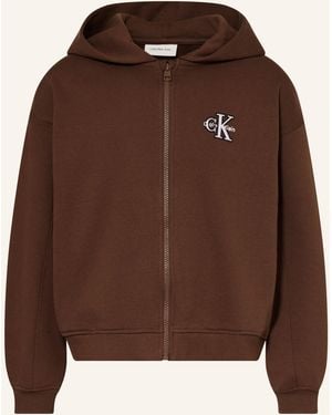 Calvin Klein Sweatjacke - Braun