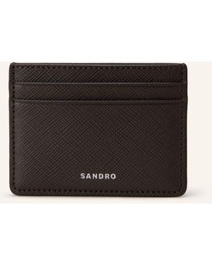 Sandro Saffiano-Kartenetui - Schwarz