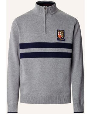 Hackett Pullover HERITAGE LRC KNIT HZ - Grau