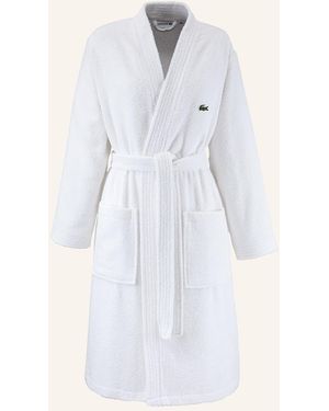 Lacoste Bademantel LLECROCO - Weiß