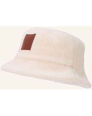 Calvin Klein Bucket-Hat aus Teddyfell - Natur
