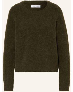 Samsøe & Samsøe Pullover NOR O-N SHORT mit Alpaka - Grün