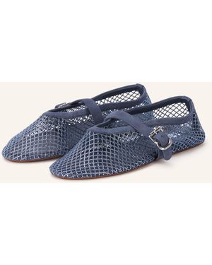 Alaïa Mary-Jane-Ballerinas mit Schmucksteinen - Blau