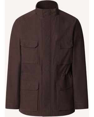 Hackett Regenjacke HBONE LUX FIELD JKT - Braun