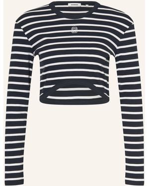 Sandro Cropped-Longsleeve - Blau