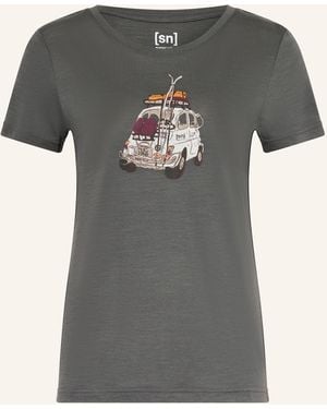 Super.natural Funktionsshirt CARSKI mit Merinowolle - Grau